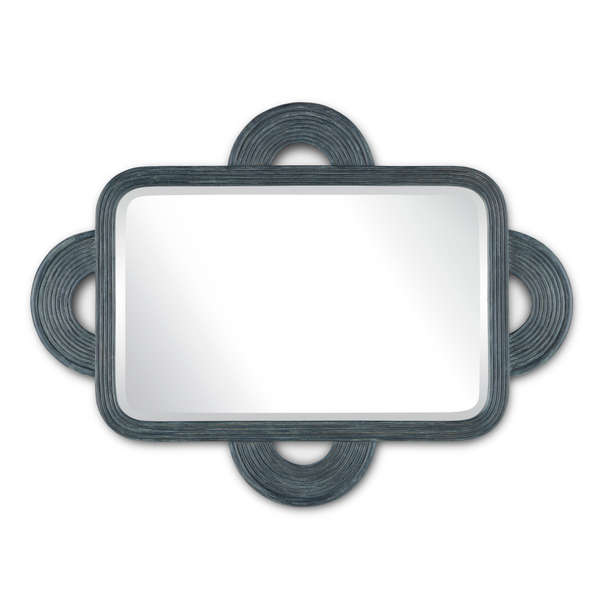 Santos Vintage Navy Rectangular Mirror, Navy