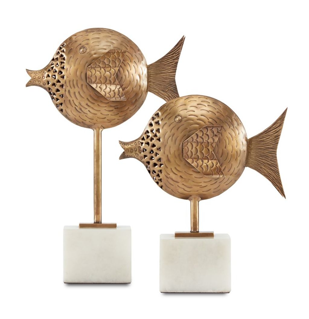 Cici Brass Fish Set Of 2