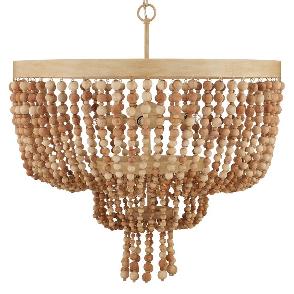 Natural Wood Beads Chandelier