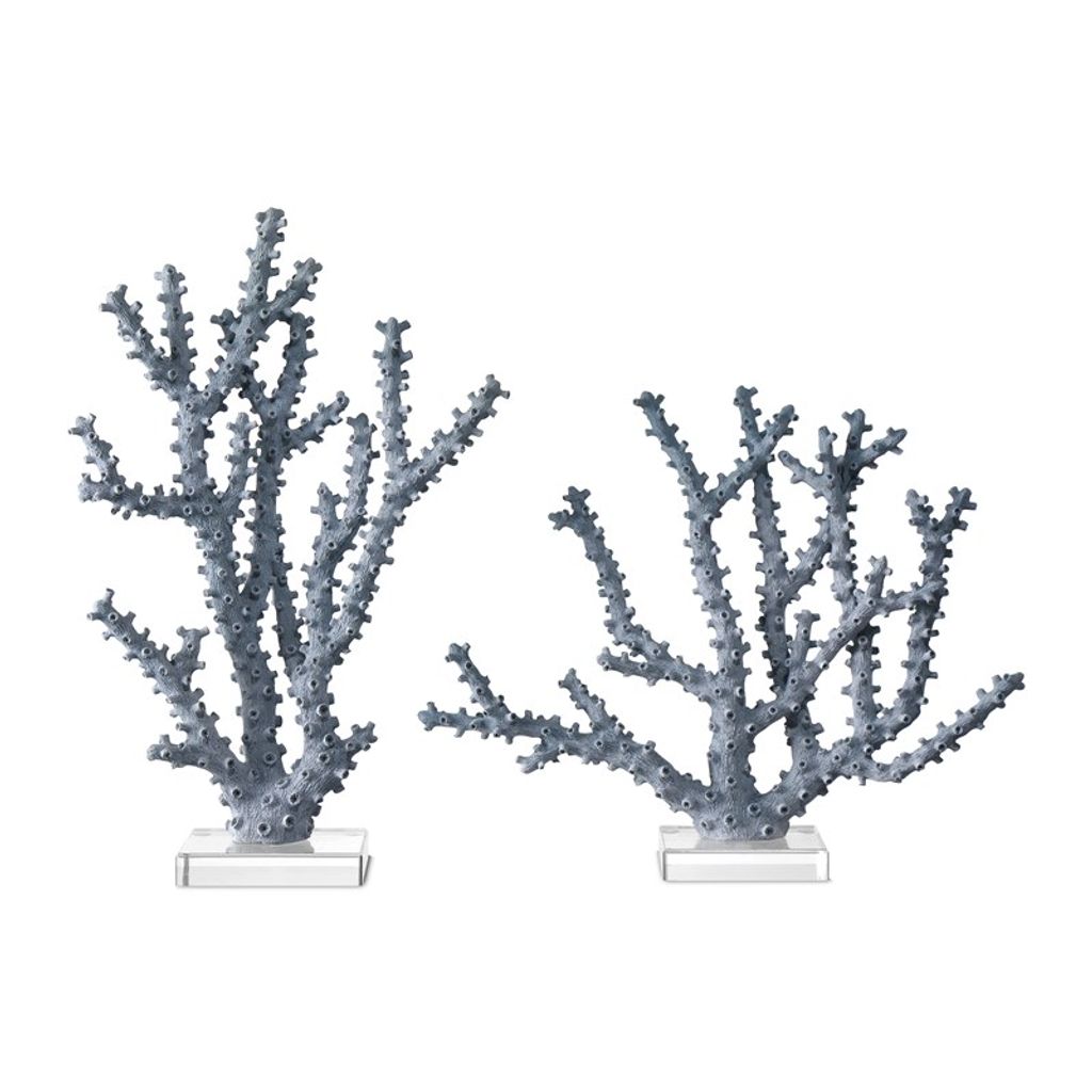 Preview image for Living Room Deccor, Blue Coral Set of 2