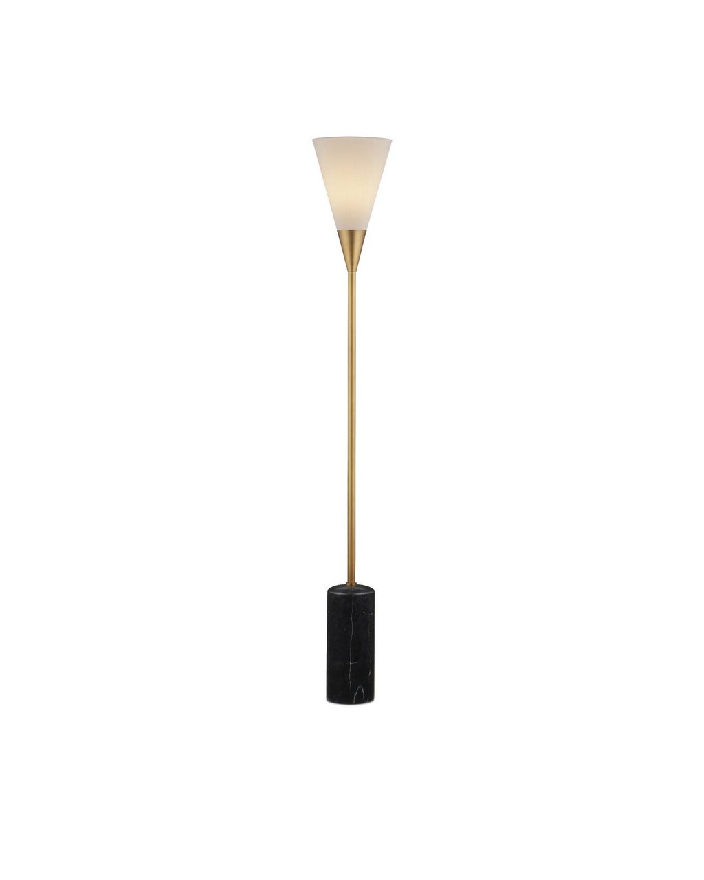 Martini Floor Lamp, Black/Brushed Brass