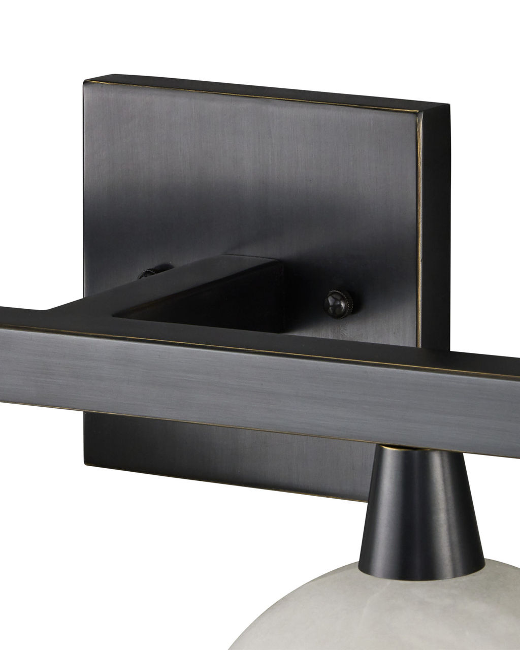 Alabaster & Bronze Vanity Light