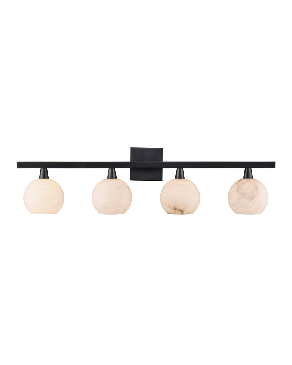 Alabaster & Bronze Vanity Light