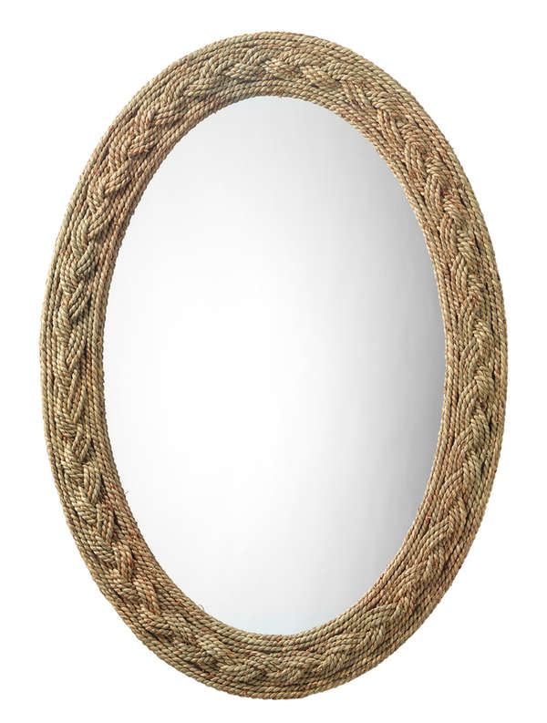 Lark Braided Oval Mirror 
