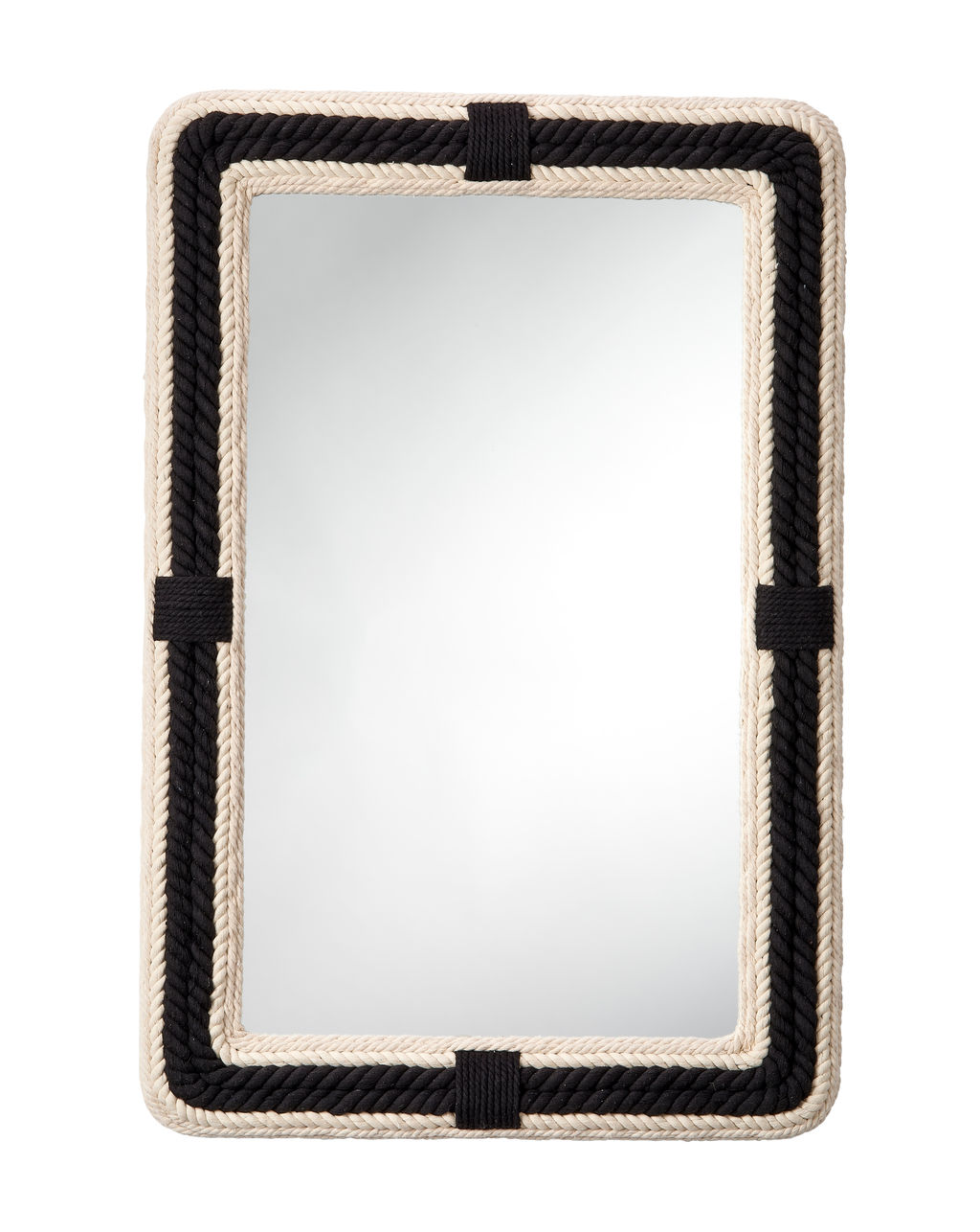 Contrast Jute Rectangle Mirror