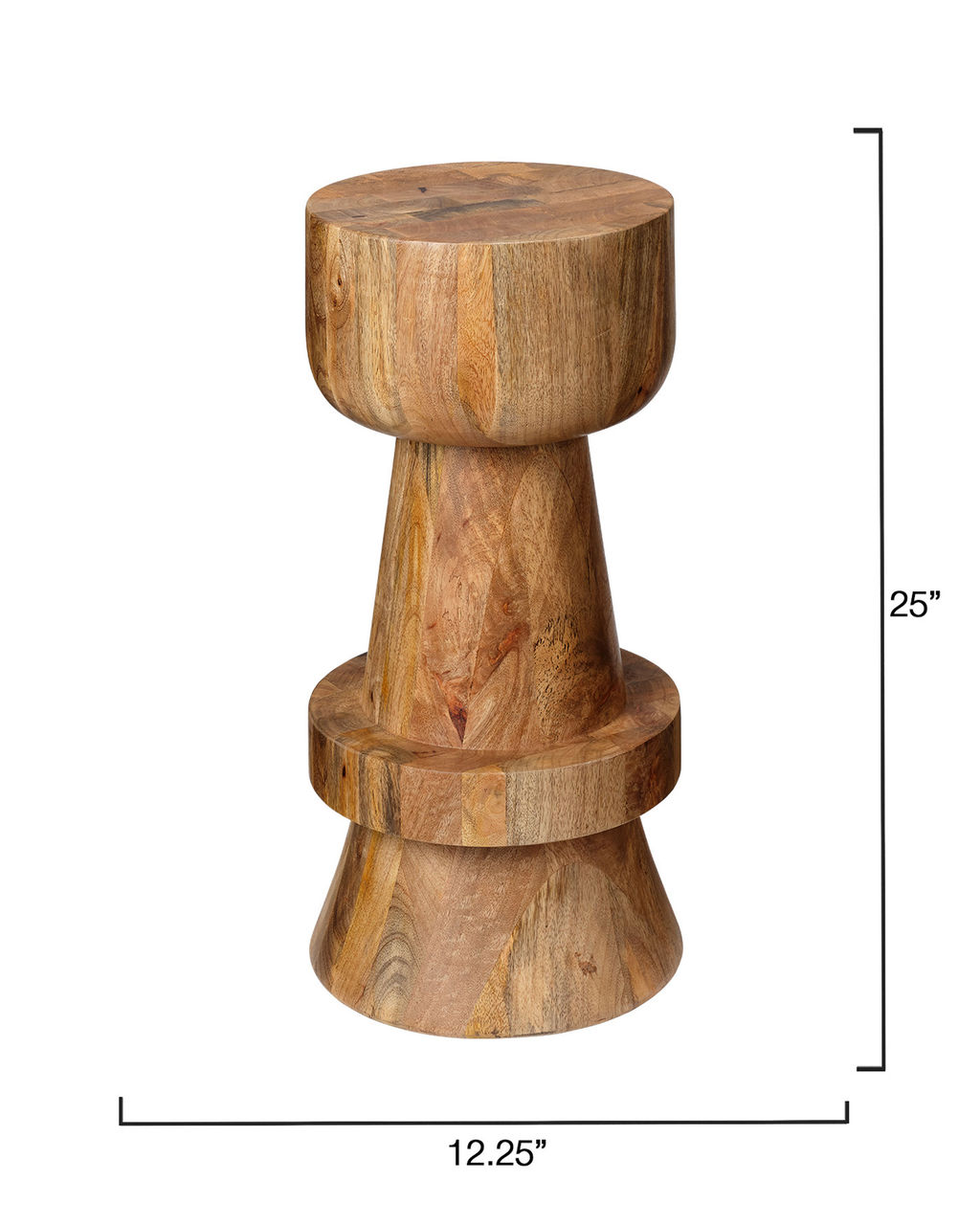 Rook Mango Wood Counter Stool