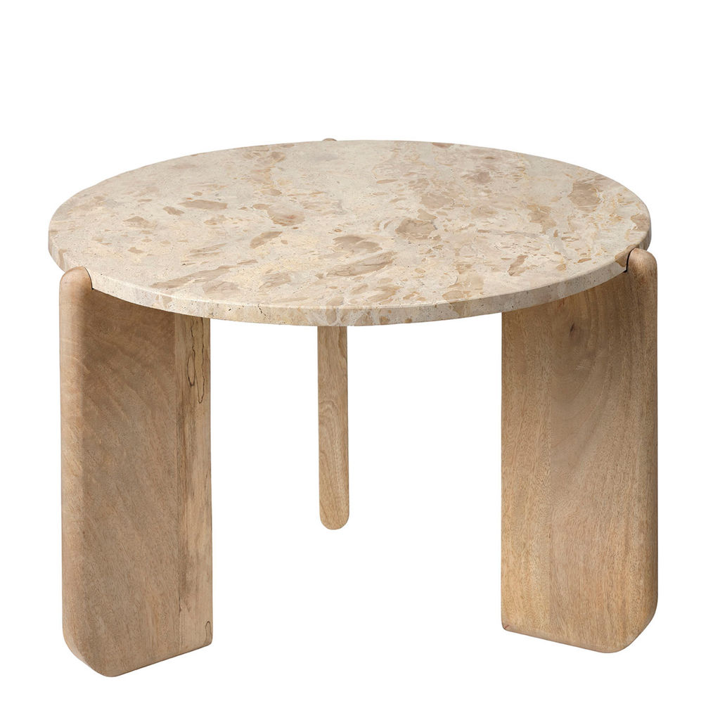 Quarry Wood And Tendua Stone Coffee Table
