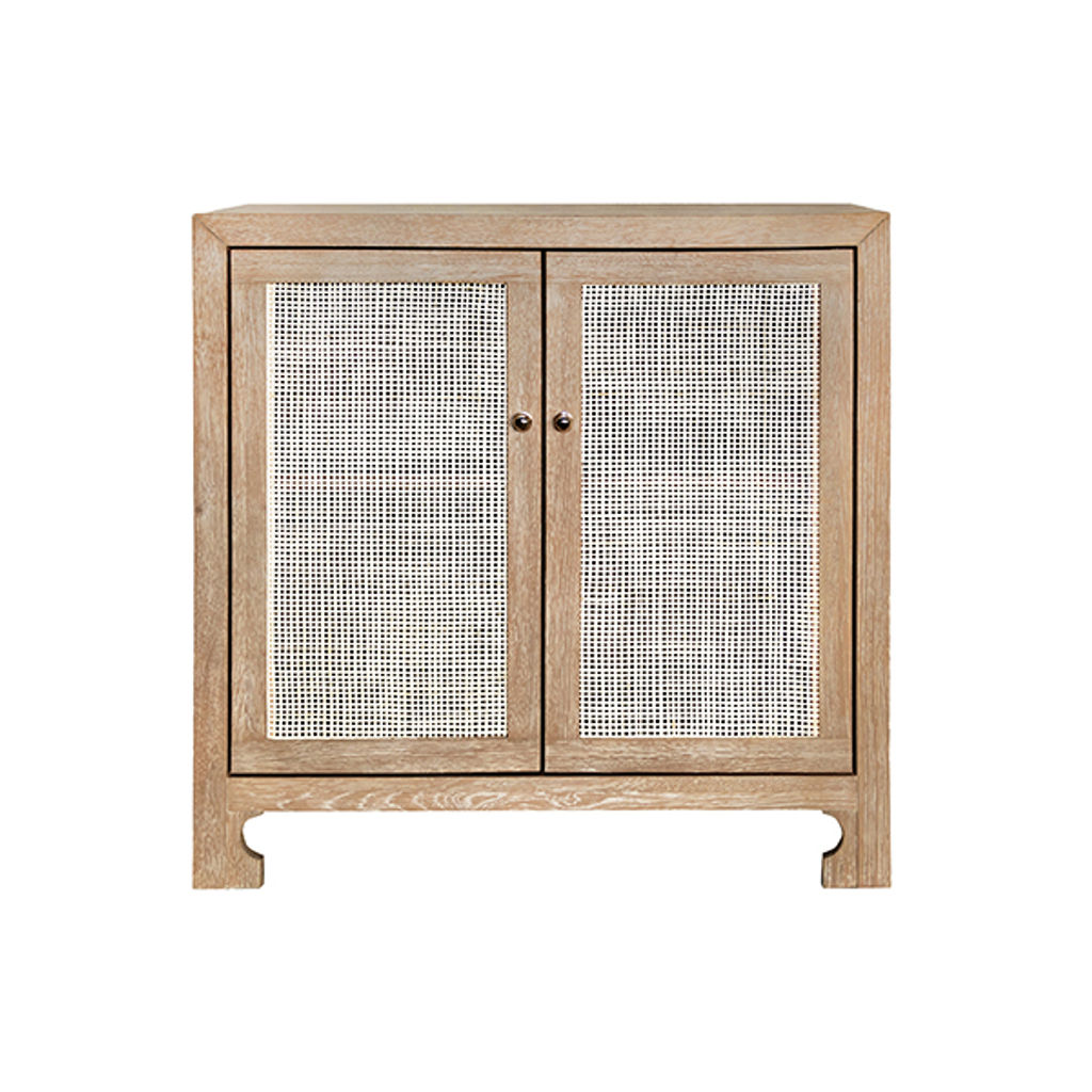 Alden Two Door Cane Cabinet