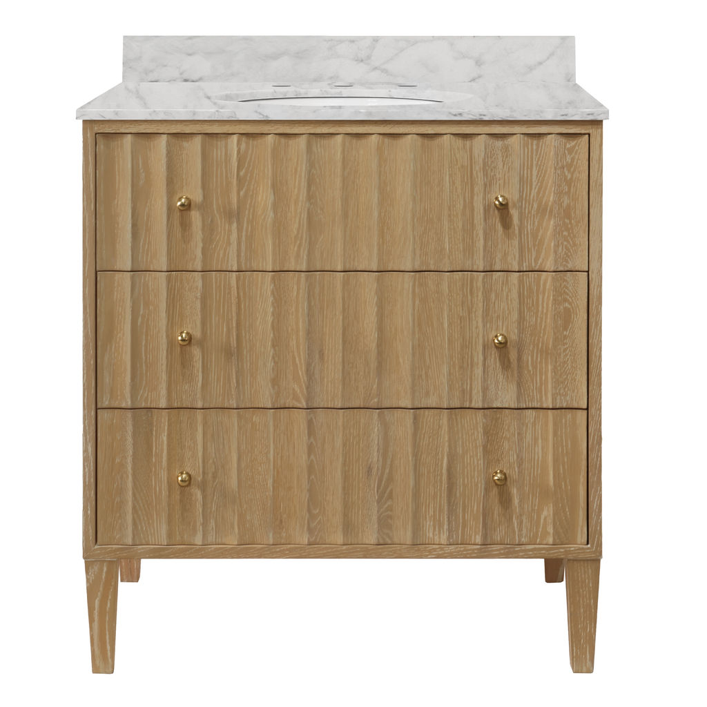 Single Bath Vanity, Natural Oak