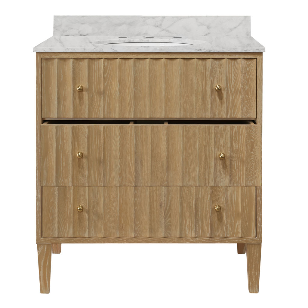Single Bath Vanity, Natural Oak