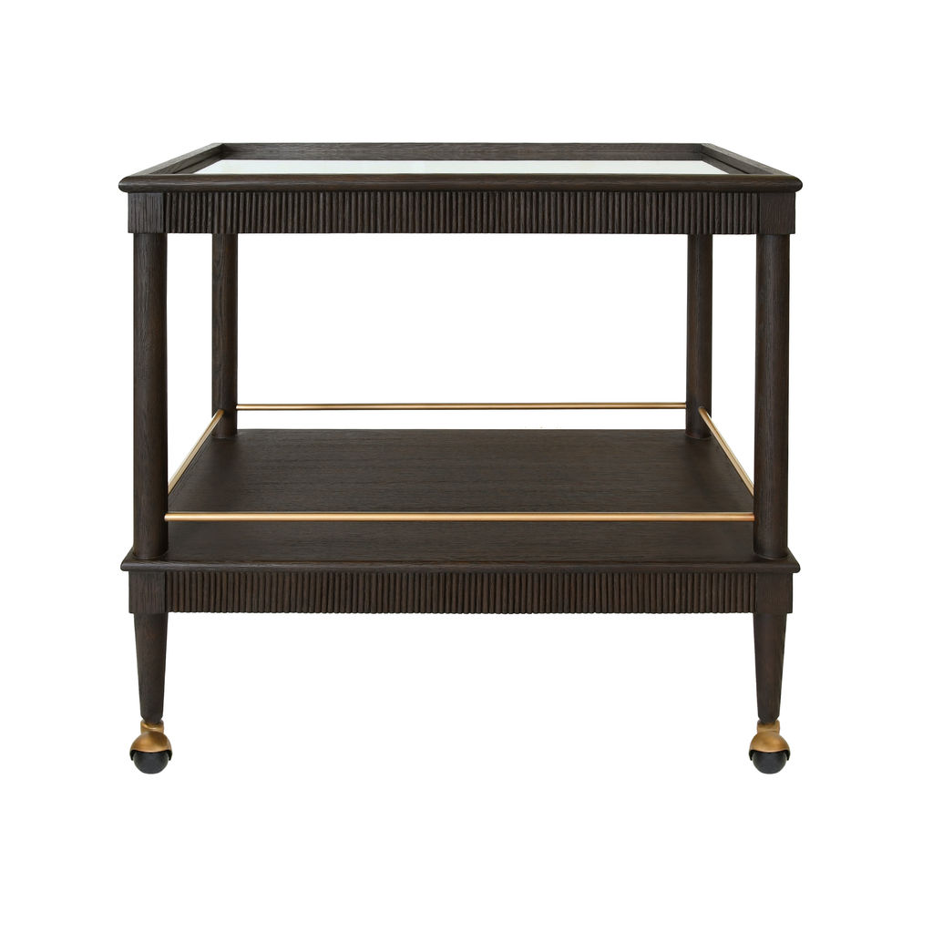 Dublin Bar Cart, Espresso Oak