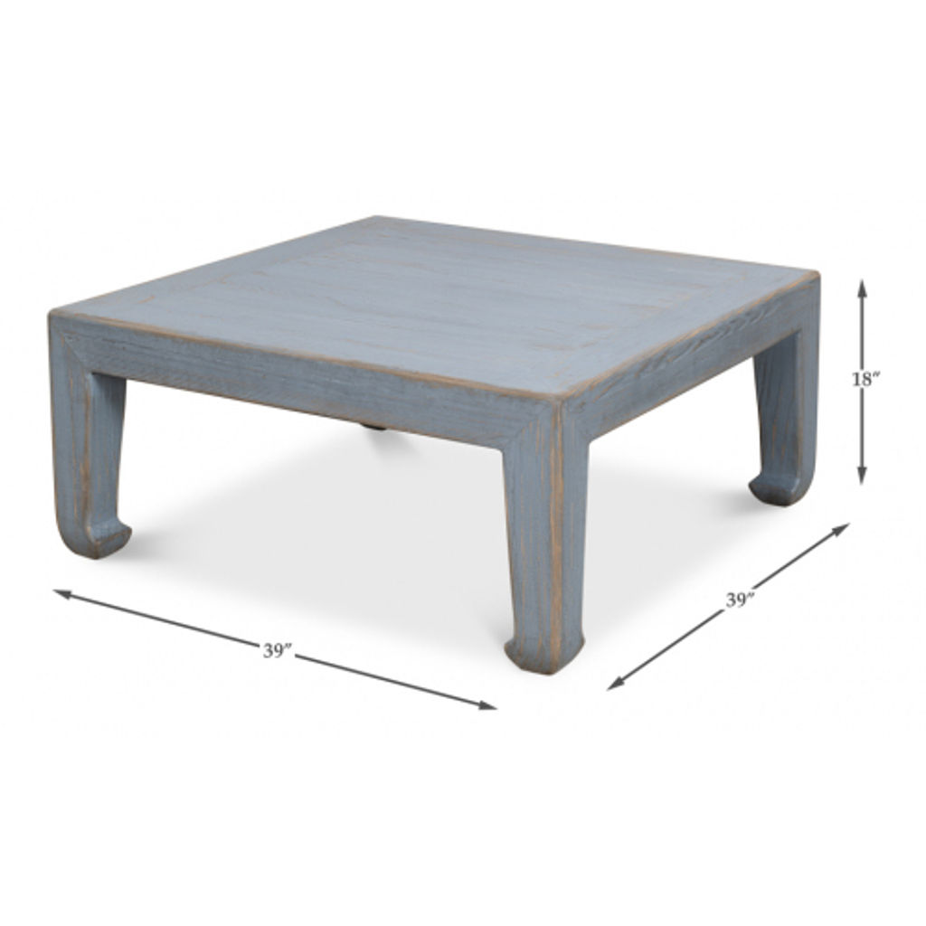 Classic Chinese Coffee Table Blue