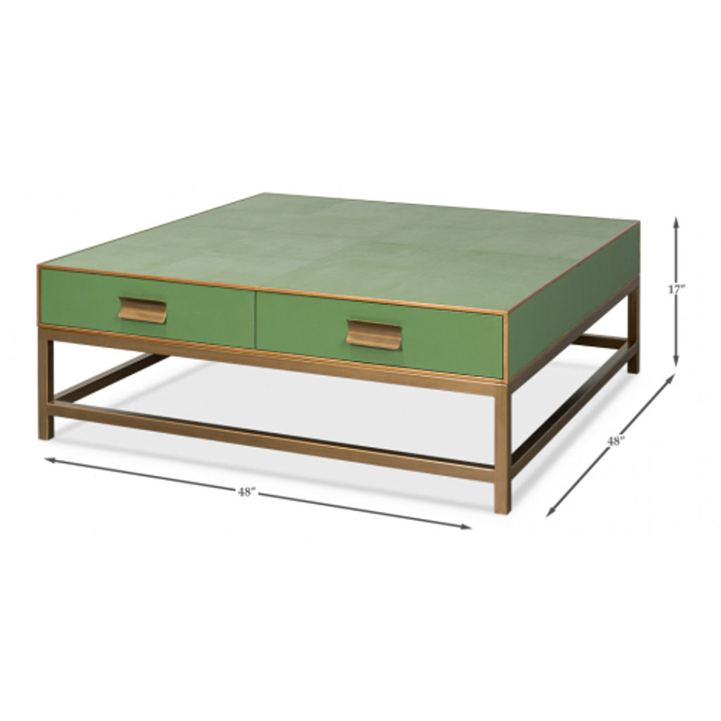 Gideon Shagreen Sq.coffee Tbl Watercress