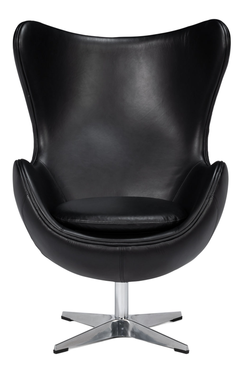 Jacobean Mid 20Th Century Egg Chair Blk