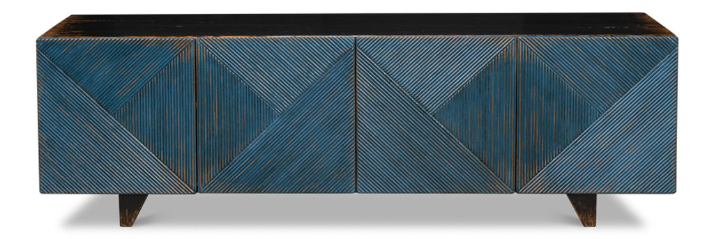 Low Wall Console For Tv Blue