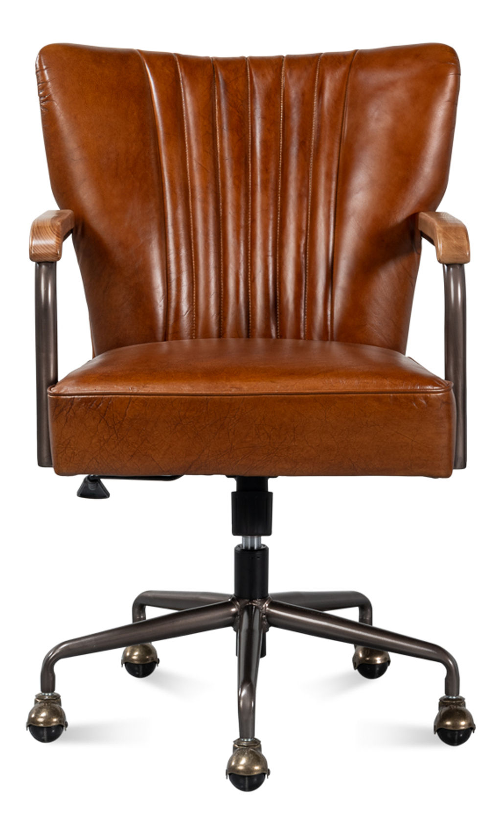 Parker Office Chair Vintage Cigar Lthr
