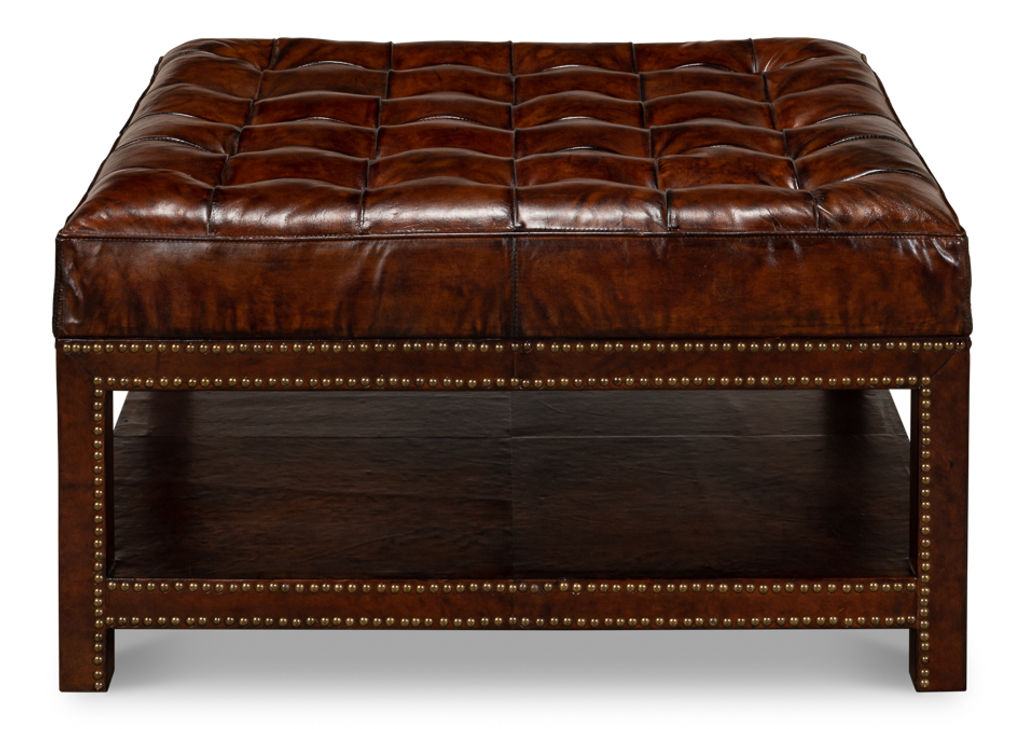 Vintage Tufted Ottoman