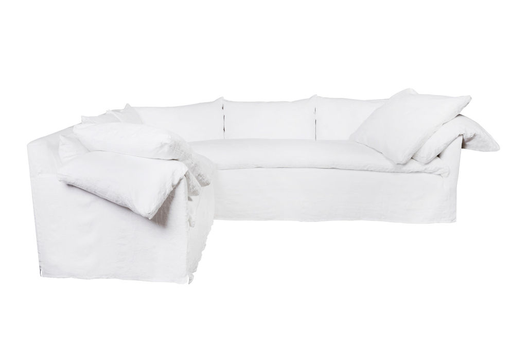 Donato 2 Arm Sectional In Jd Velluto Midnight Fabric