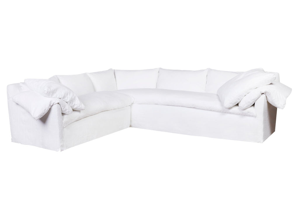 Donato 2 Arm Sectional In Jd Velluto Midnight Fabric