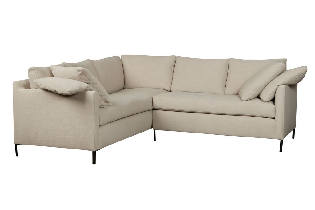 Radley 2 Arm Sectional in Jd Velluto Midnight Fabric
