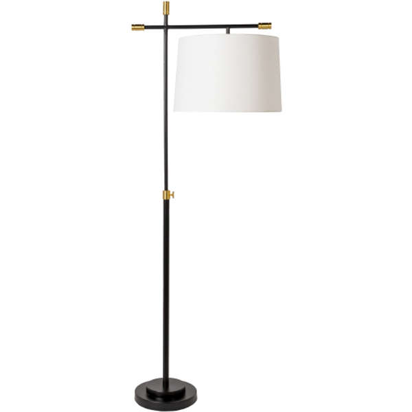 Aberdeen Floor Lamp, Ivory Linen Shade