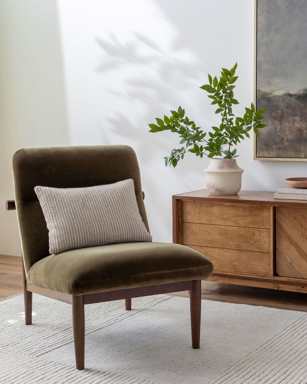 Marsick Accent Chair, Olive