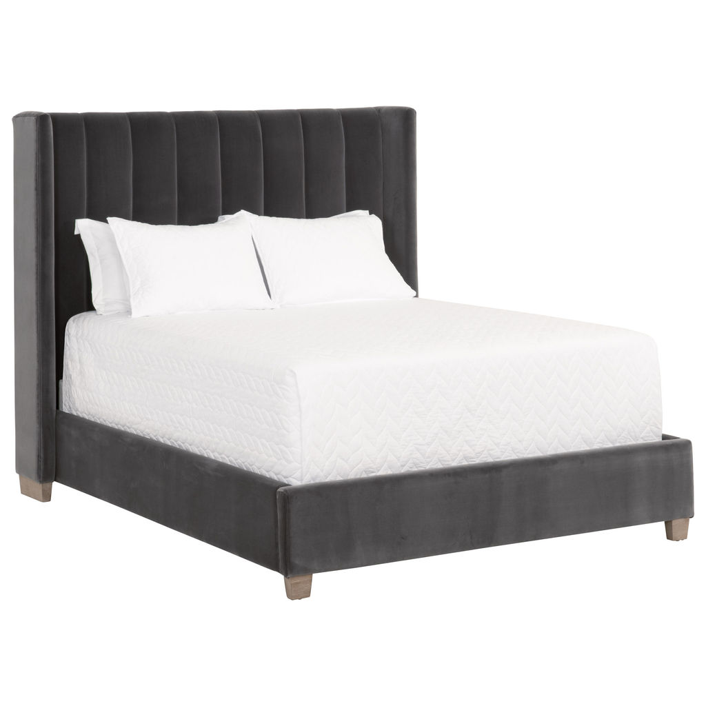 Queen Bed, Velvet Natural Gray Oak