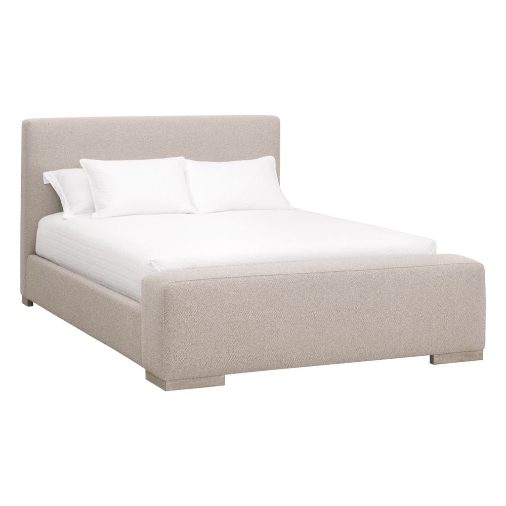 Warren Cal King Bed, Livesmart Gellar Jute And Natural Gray Oak