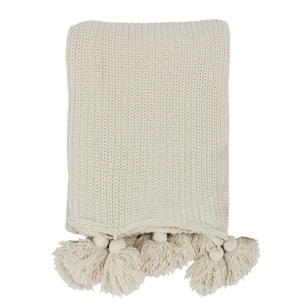 Tc Veda Ivory Throw 50X70