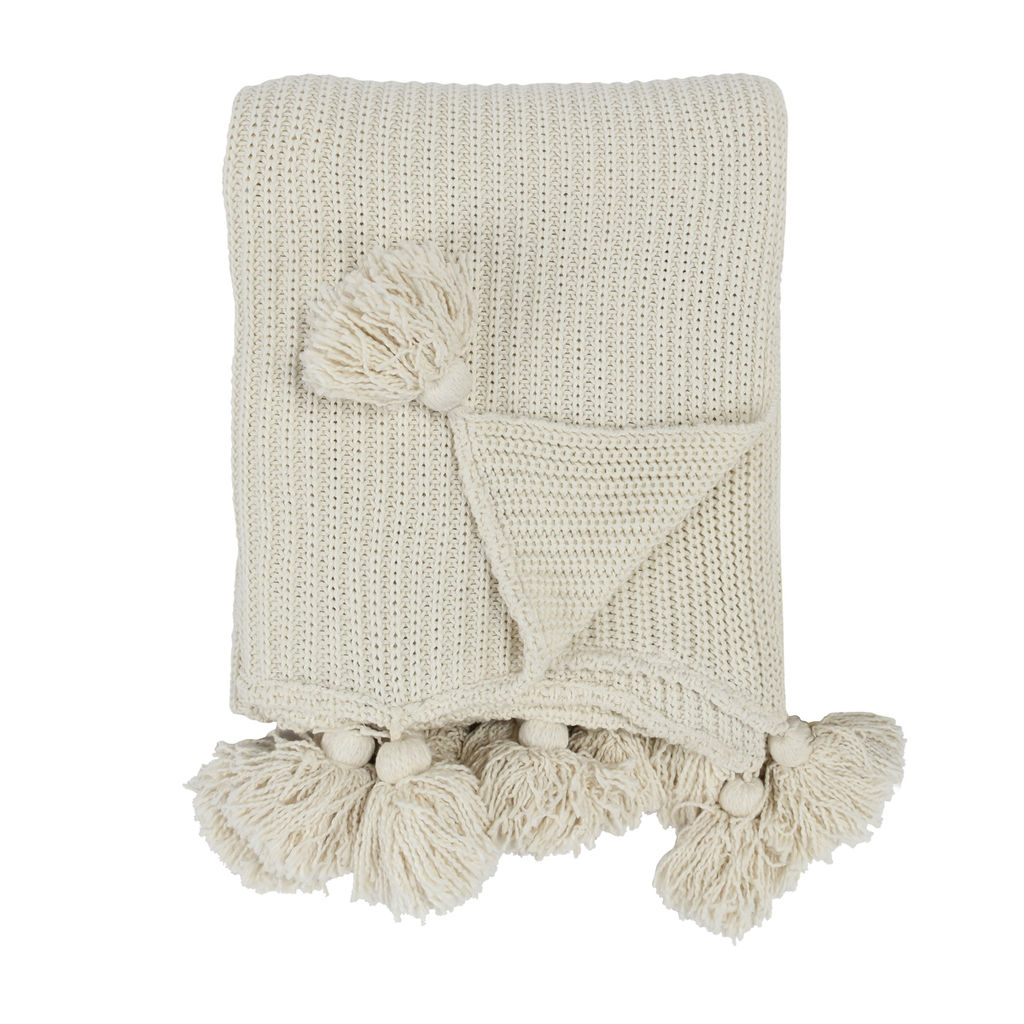 Tc Veda Ivory Throw 50X70