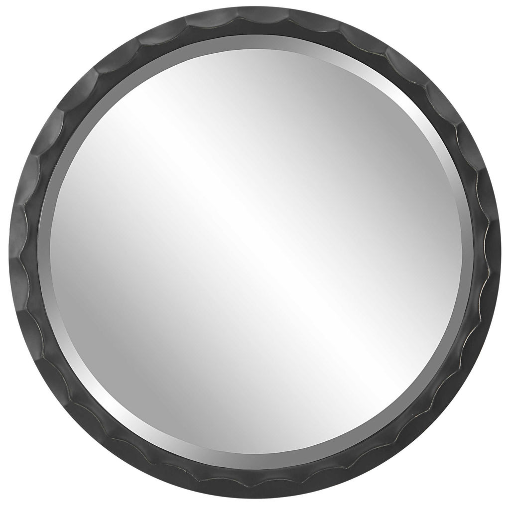 Preview image for Scalloped Edge Round Mirror