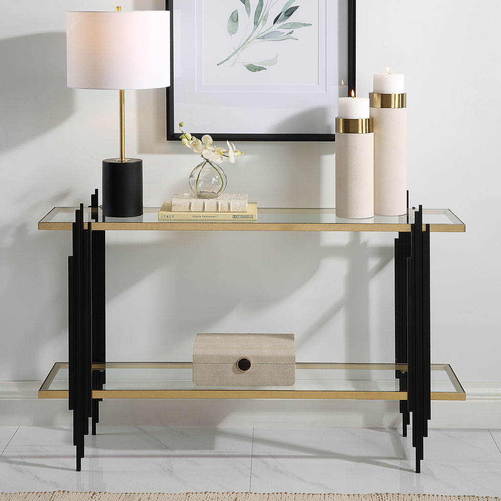 Tempered Glass Console Table