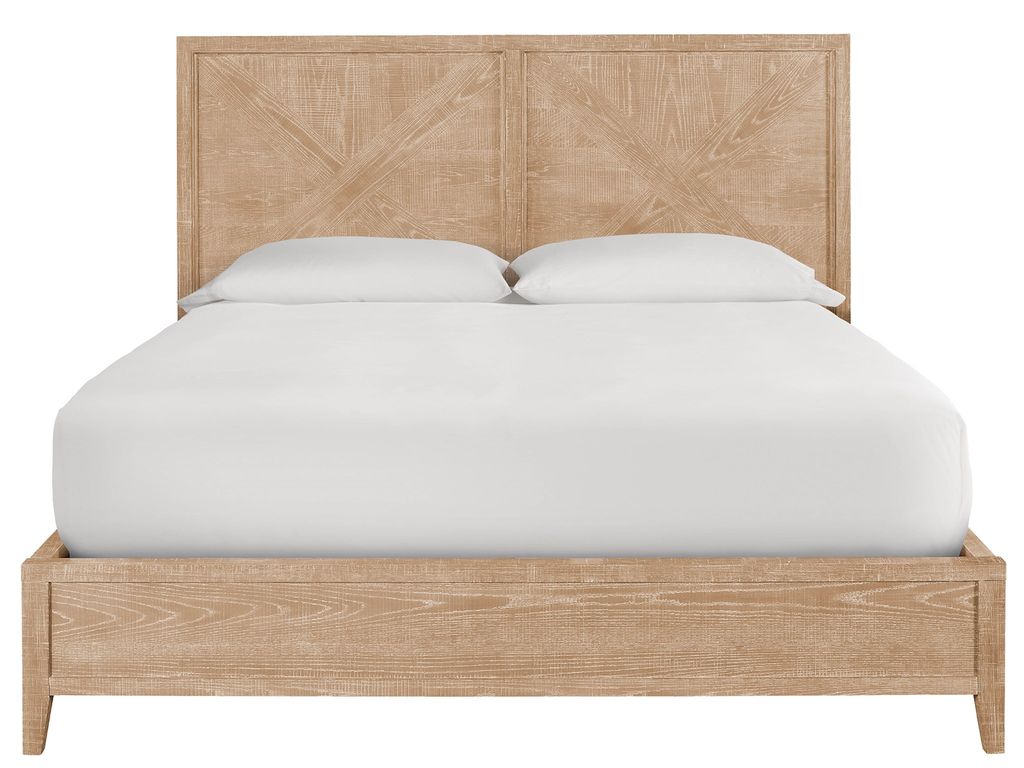 Preview image for Ames Bed Complete King, Rustic Natural Oak