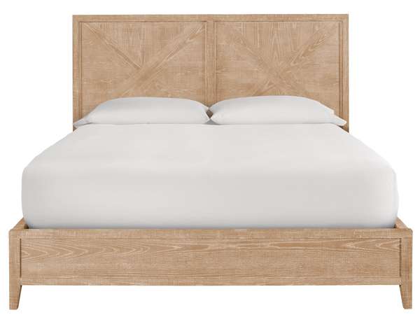 Ames Bed Complete King, Rustic Natural Oak