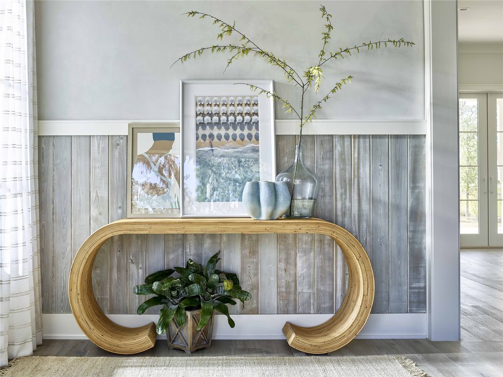 St. Lucia Console, Natural Rattan