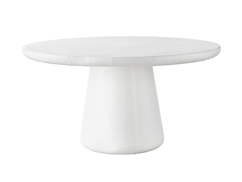 Truffle Round Dining Table, Milky Mushroom