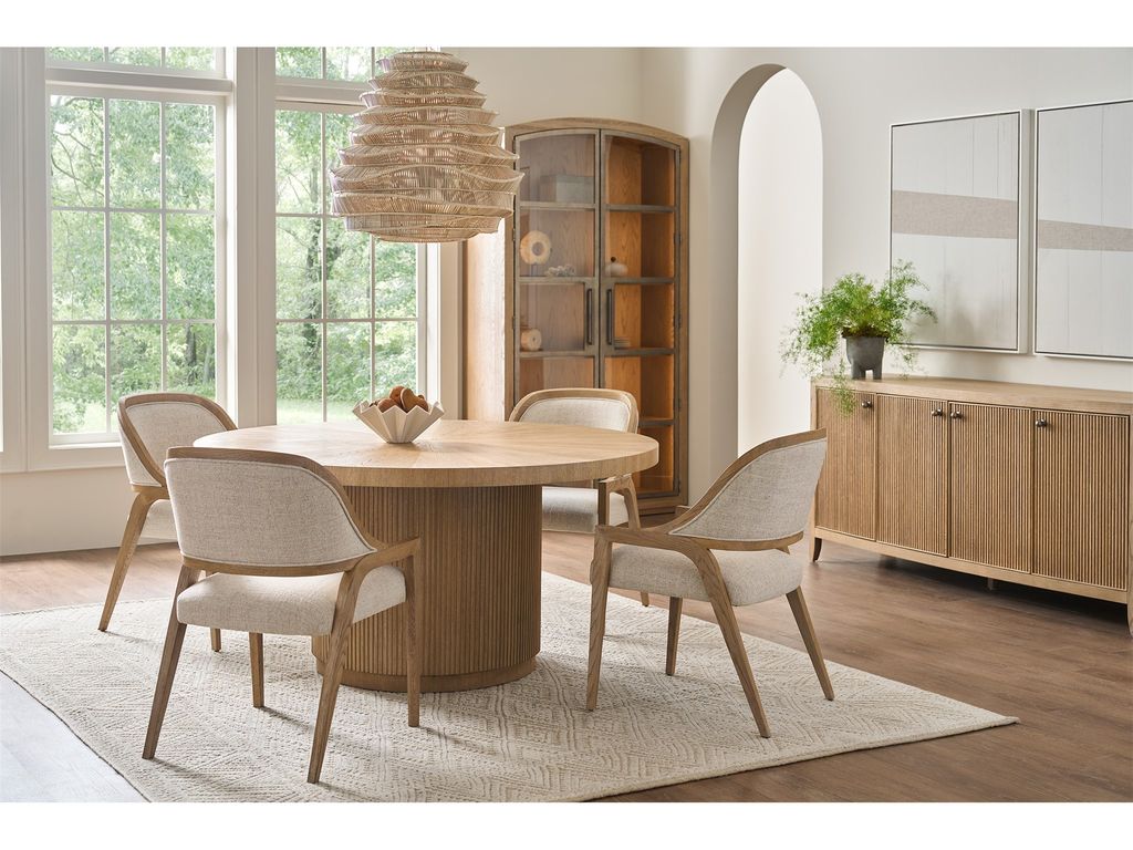 Fluted Round Dining Table