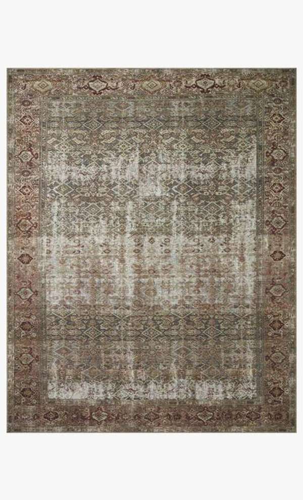 Moss Salmon Low Pile Rug, 8'4"X11'6"