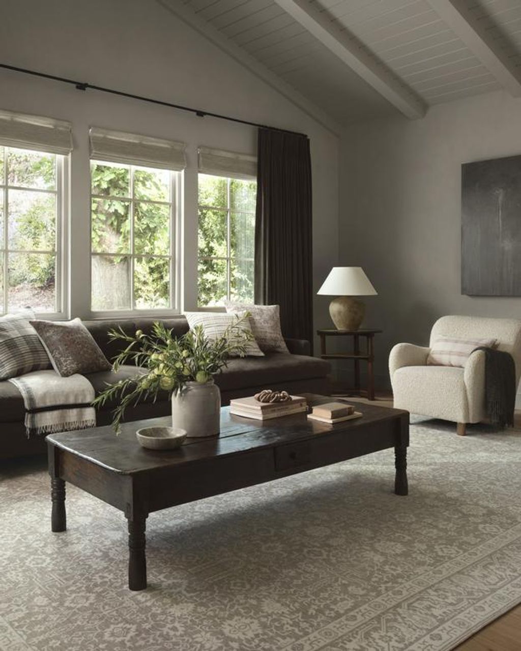 Taupe Transitional Rug 9'-6" X 13'-1"