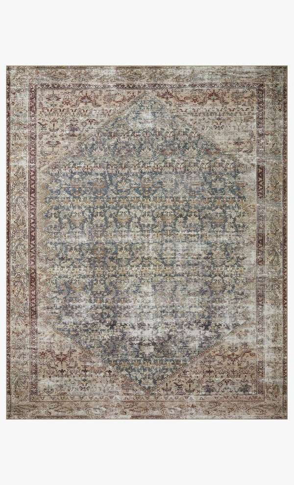 Teal Antique Low Pile Rug, 8'4"X11'6"