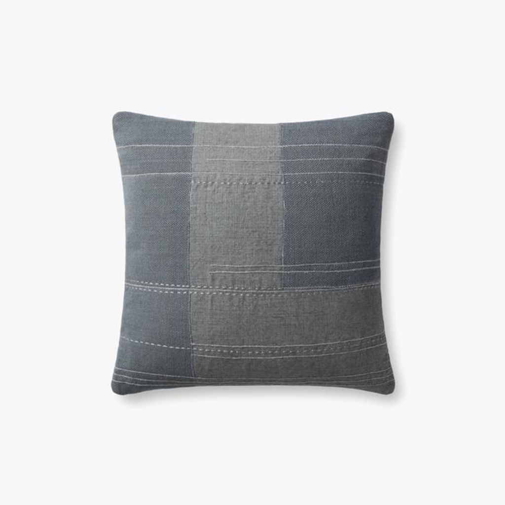 Preview image for Blue Subtle Plaid Throw Pillow