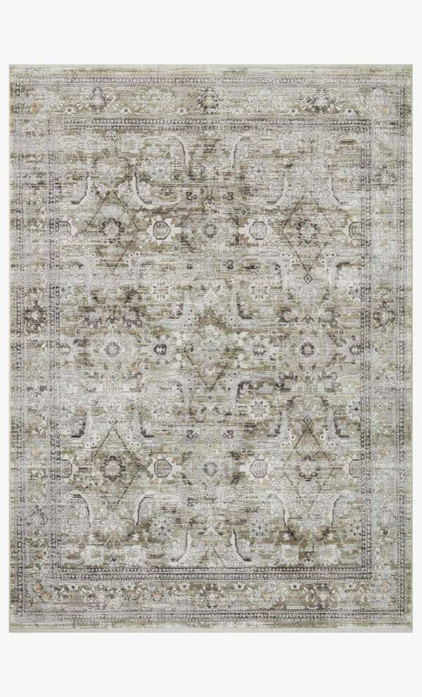 Bny-02 Moss / Stone 9'-3" X 12'-10", Power Loomed