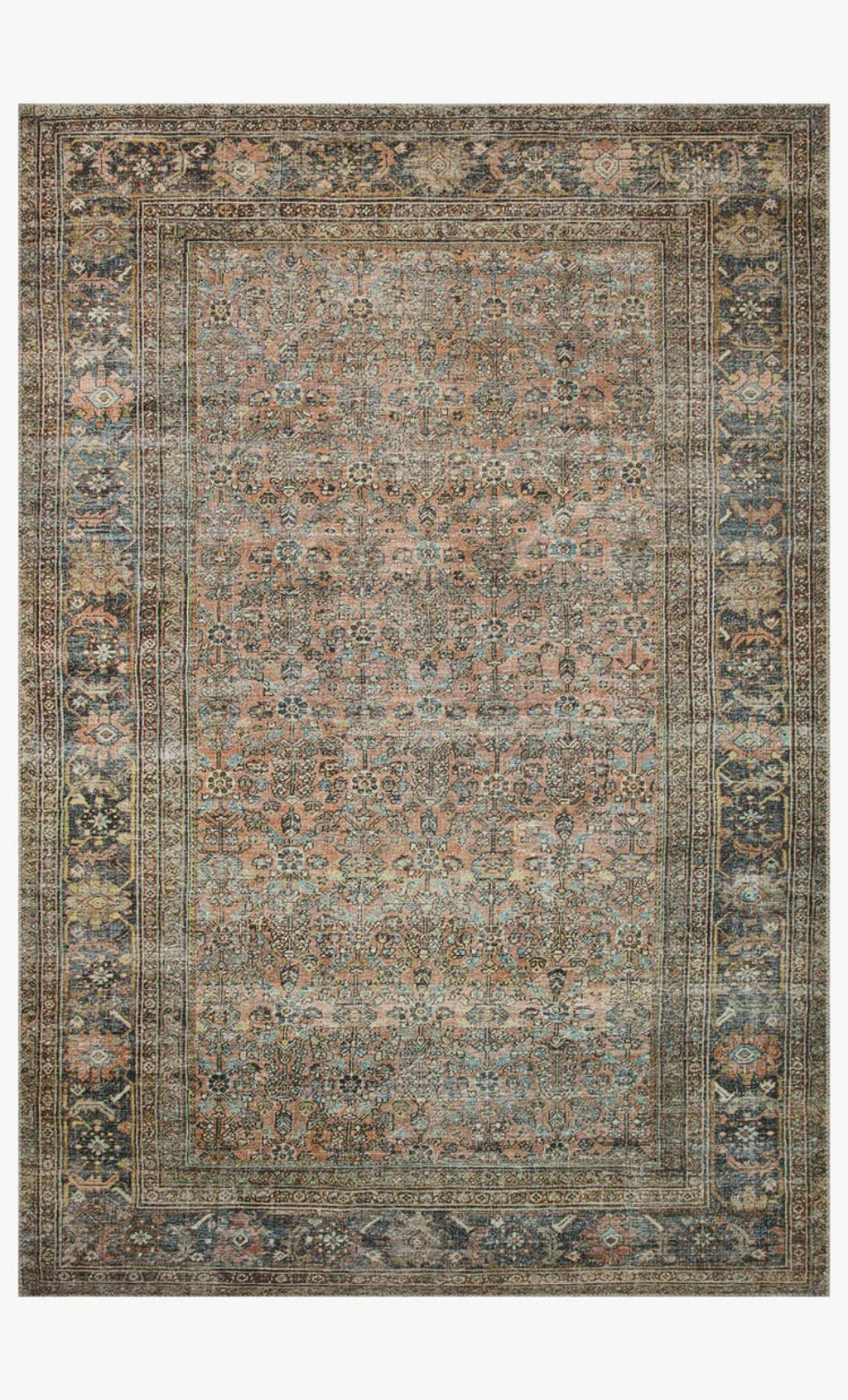 Preview image for Adr-03 Terracotta / Multi 2'6" X 9'6", Power Loomed