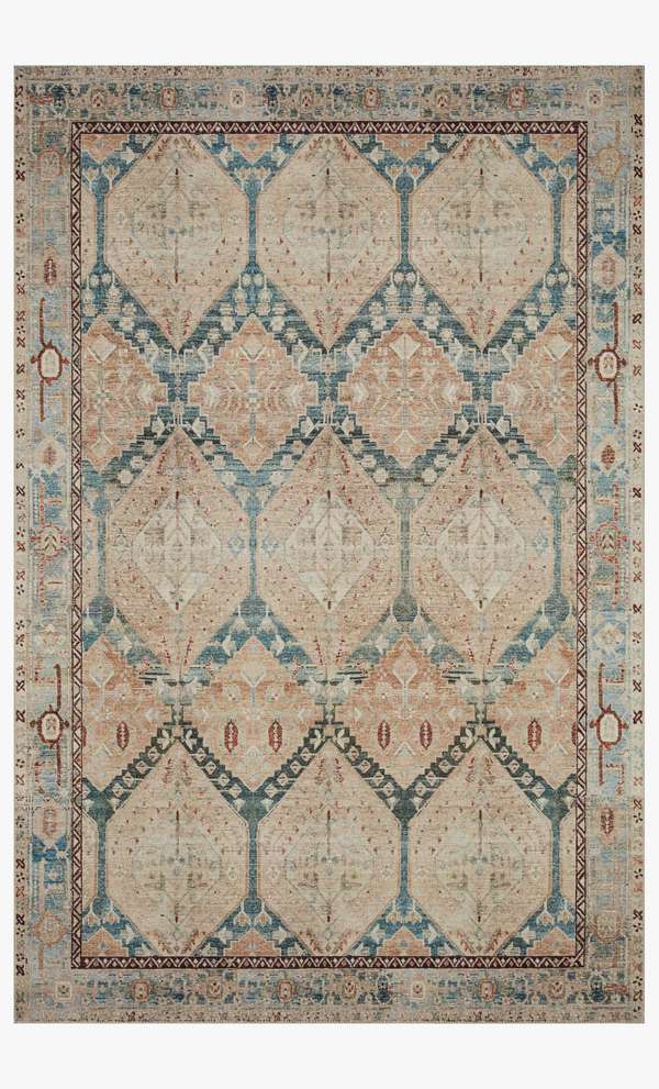 Lea-05 Mh Denim / Sand 9' 6" X 14', Power Loomed