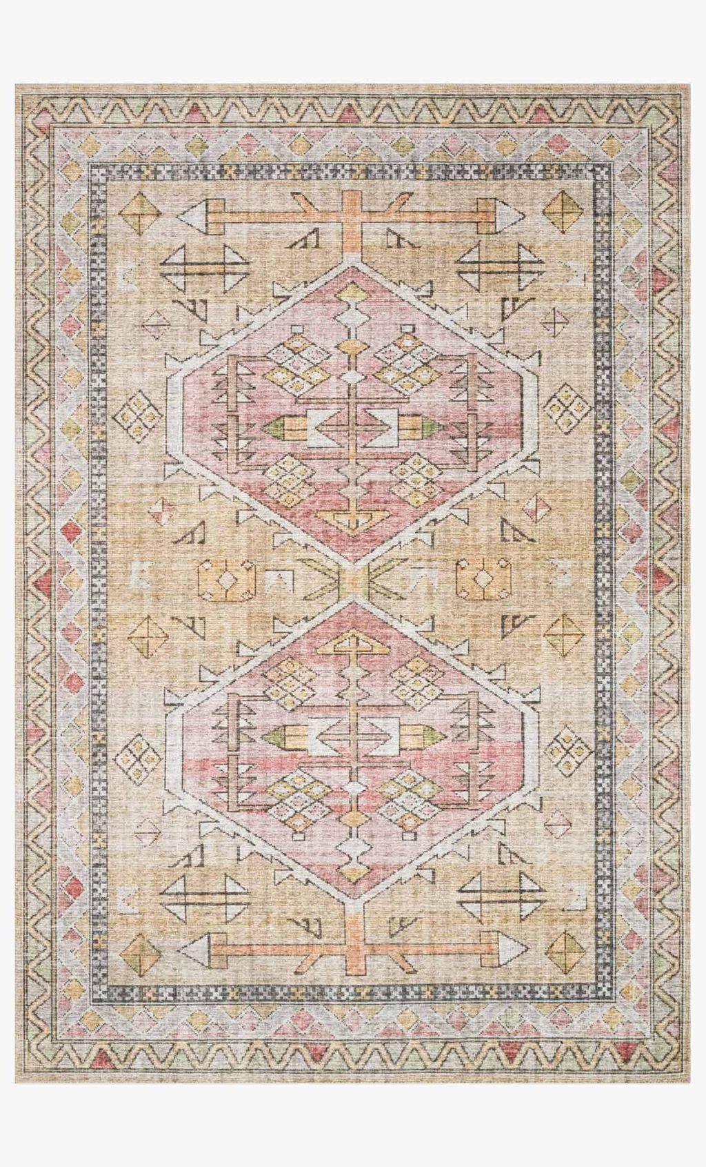 Preview image for Skye Gold / Blush - (9' X 12')