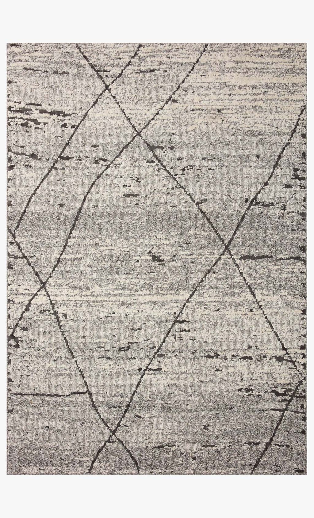 Preview image for Grey / Charcoal Moroccan high-low Rug, 9'2" X 13'