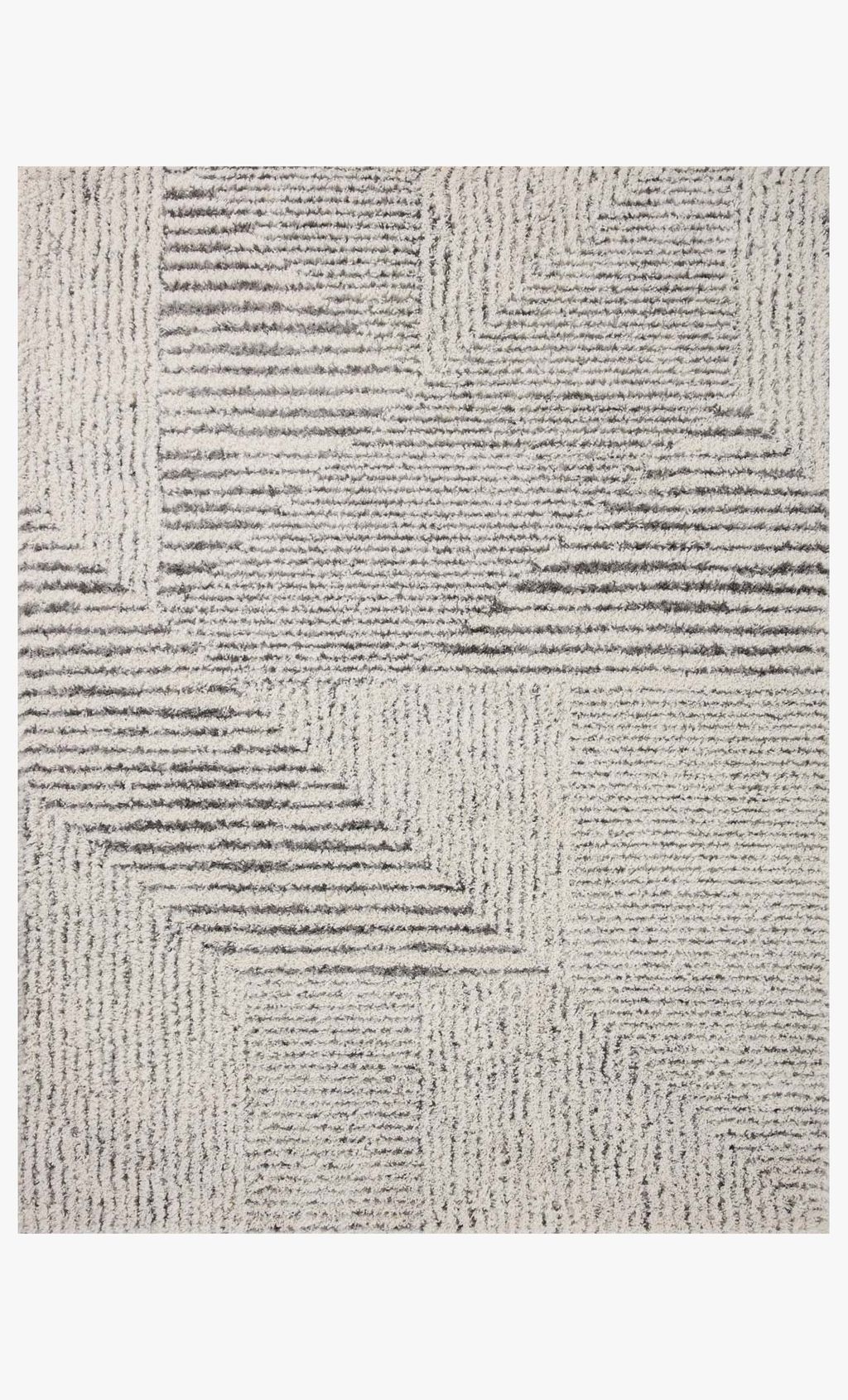 Lev-02 Ivory / Grey, 9'3" X 13'