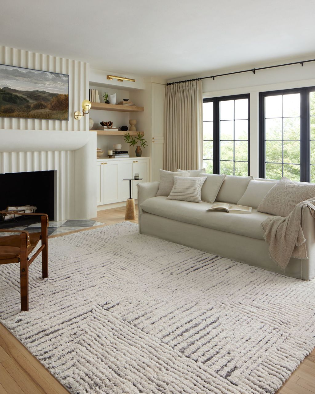 Lev-02 Ivory / Grey, 9'3" X 13'