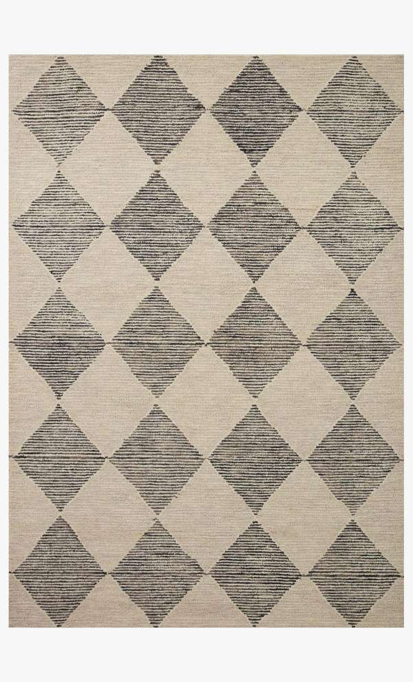 Faith Beige | Charcoal - (8'6" X 12')