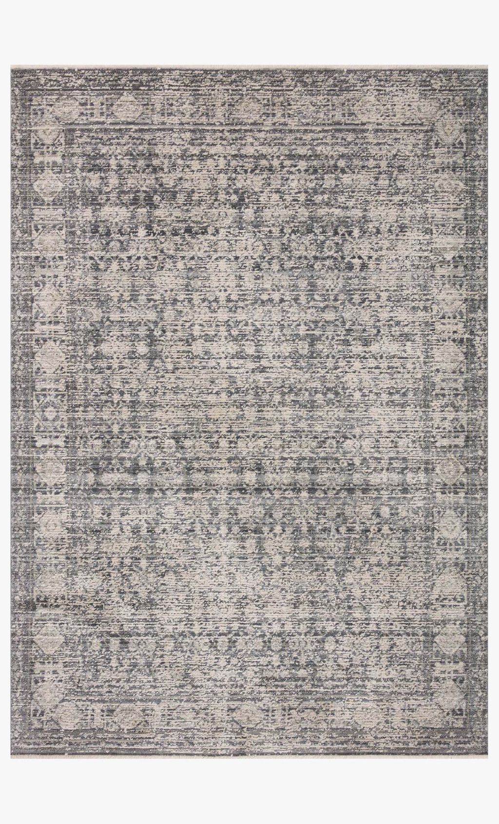 Ale-03 Al Charcoal / Dove, 7'10" X 10'